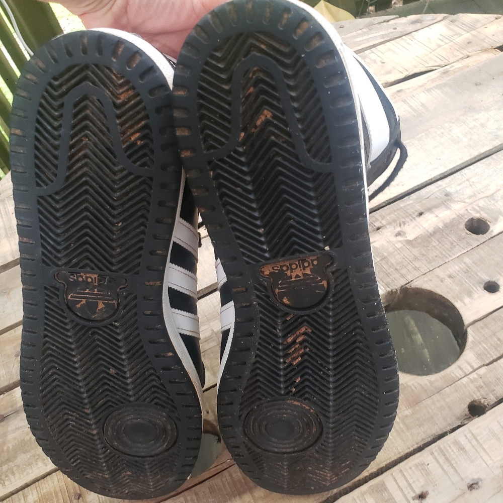 Adidas Black and White Top 10 High-Top Sneakers - Picture 5 of 6